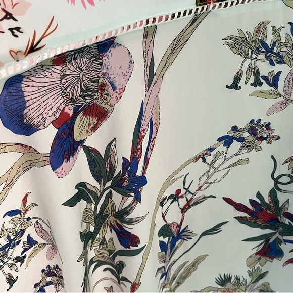 NWT Chelsea & Theodore Floral Bird Print Patchwork Maxi Skirt M - Picture 7 of 10